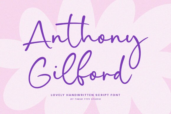 Anthony Gilford: Elevate Your Designs with Elegant Script