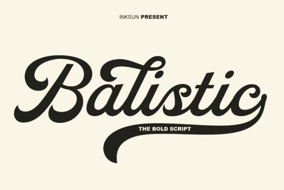 Balistic: A Bold Script Font for Dynamic Design