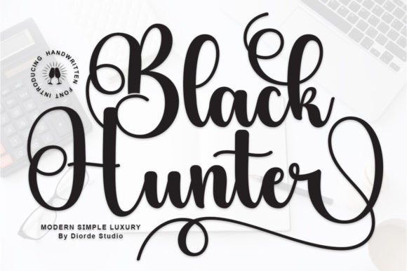 Black Hunter: Elevate Your Design with Elegant Script Typography