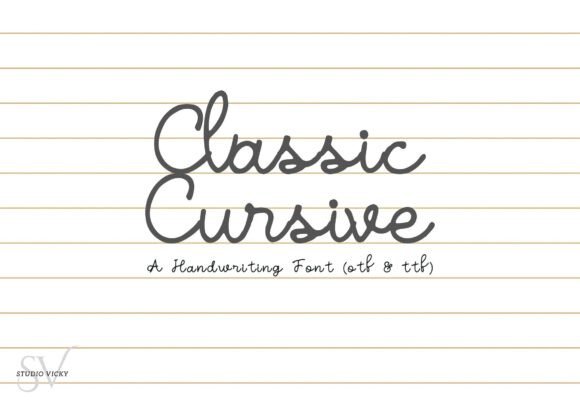 Classic Cursive: Elevate Your Design with Handwritten Script Fonts