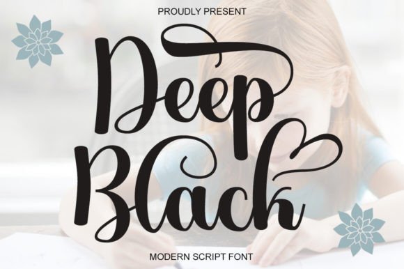 Deep Black: A Font That Marries Charm with Elegance