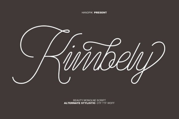 Kimbely: The Elegant Monoline Script for Modern Design