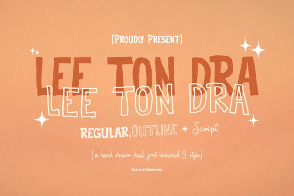 Lee Ton Dra: A Hand-Drawn Font for Artistic Branding
