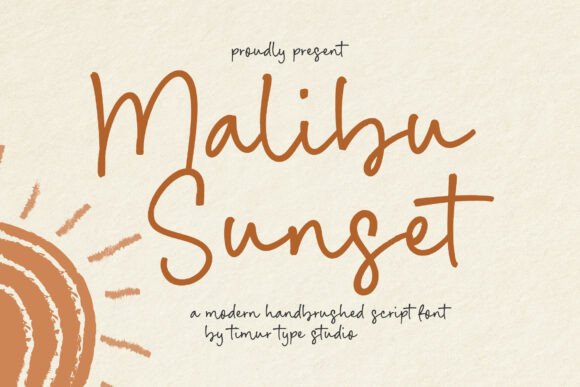 Malibu Sunset: The Perfect Font for Coastal Charm