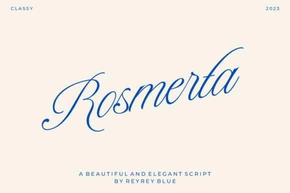 Rosmerta: The Vintage Script Font for Timeless Design