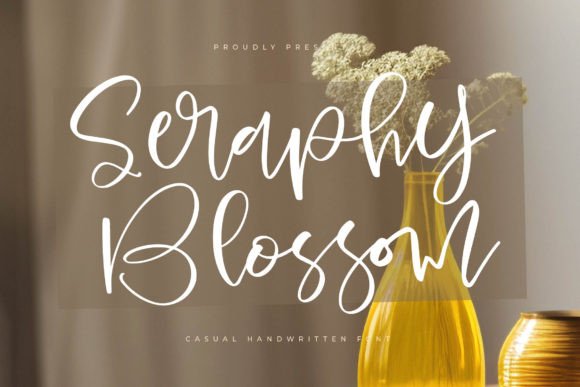 Seraphy Blossom: Elevate Your Designs with Elegant Script