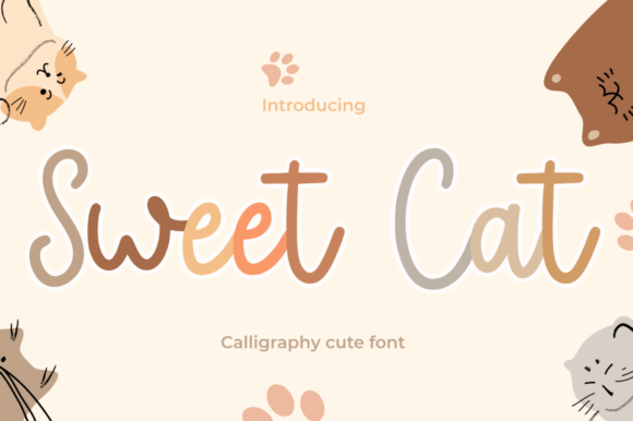 Sweet Cat Font: Infusing Artistic Charm into Modern Design