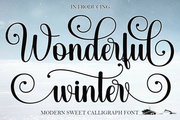 Wonderful Winter: Elevate Your Designs with This Elegant Script Font